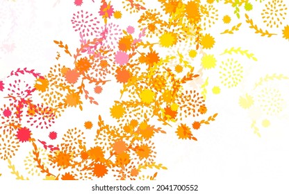 Light Multicolor vector doodle background with flowers, roses. Colorful illustration in doodle style with flowers. Colorful pattern for kid's books.