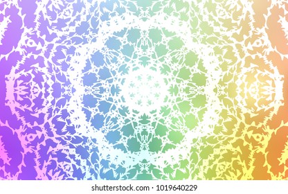 Light Multicolor vector doodle bright template. Colorful abstract illustration with lines drawn by child in Asian style. The textured pattern can be used for website.