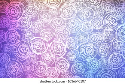 Light Multicolor vector doodle bright layout. Creative illustration in blurred style with roses. A completely new design for your business.
