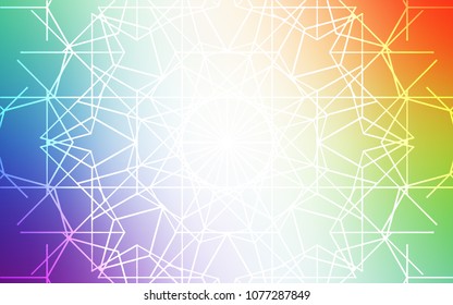 Light Multicolor vector doodle bright background. Doodle illustration made by child in Origami style with gradient. The elegant pattern can be used as a part of a brand book.