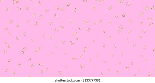 Light multicolor vector doodle pattern with flowers. Modern design with gradient Flowers on abstract background. Pattern for women day promotion.