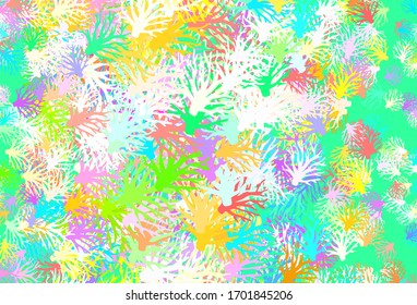 Light Multicolor vector elegant template with branches. Creative illustration in blurred style with leaves, branches. Elegant pattern for your brand book.
