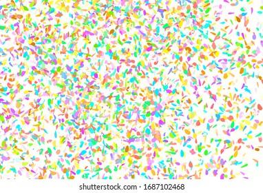 Light Multicolor vector elegant wallpaper with leaves. Colorful illustration in doodle style with leaves. Brand new style for your business design.