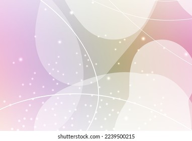 Vector multicolor claro Ilustración abstracta con puntos coloridos, líneas. Hermosa ilustración de color con círculos borrosos en estilo natural. Plantilla moderna para la página de inicio.