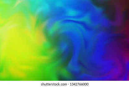 Light Multicolor vector glossy abstract backdrop. Colorful abstract illustration with gradient. Background for a cell phone.