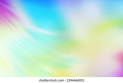 Light Multicolor vector glossy abstract backdrop. Glitter abstract illustration with gradient design. Background for a cell phone.
