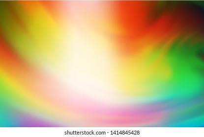 Light Multicolor vector glossy abstract layout. Colorful abstract illustration with gradient. Background for designs.