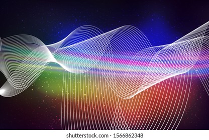 Light Multicolor vector glossy abstract layout. An elegant bright illustration with gradient. New way of your design.