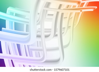 Light Multicolor vector glossy abstract background. Abstract colorful illustration with gradient. New way of your design.