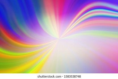 Light Multicolor vector glossy abstract layout. Abstract colorful illustration with gradient. New style for your business design.