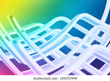 Light Multicolor vector glossy abstract backdrop. Glitter abstract illustration with gradient design. Blurred design for your web site.