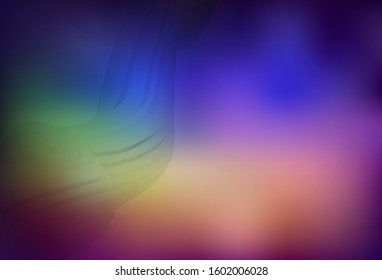 Light Multicolor vector glossy abstract backdrop. Creative illustration in halftone style with gradient. New style design for your brand book.