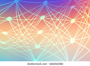 Light Multicolor vector glossy abstract background. Colorful abstract illustration with gradient. Smart design for your work.