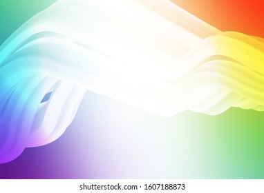 Light Multicolor vector glossy abstract background. Shining colorful illustration in smart style. Background for a cell phone.