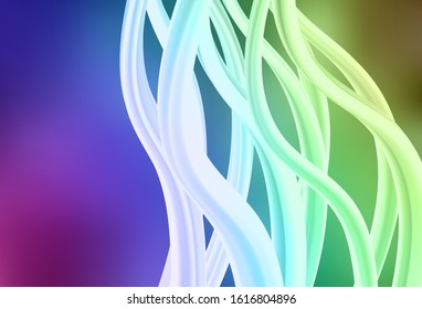 Light Multicolor vector glossy abstract backdrop. An elegant bright illustration with gradient. New design for your business.