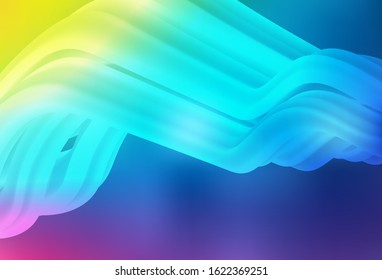Light Multicolor vector glossy abstract layout. Colorful abstract illustration with gradient. Background for a cell phone.