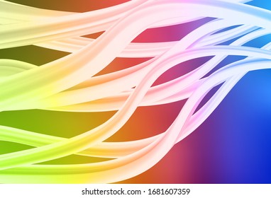 Light Multicolor vector glossy abstract background. Shining colorful illustration in smart style. New way of your design.