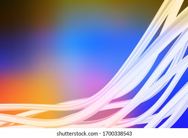 Light Multicolor vector glossy abstract backdrop. Creative illustration in halftone style with gradient. New style for your business design.