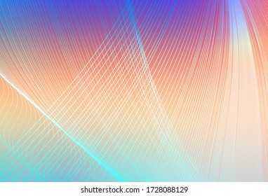 Light Multicolor vector glossy abstract background. New colored illustration in blur style with gradient. Background for a cell phone.