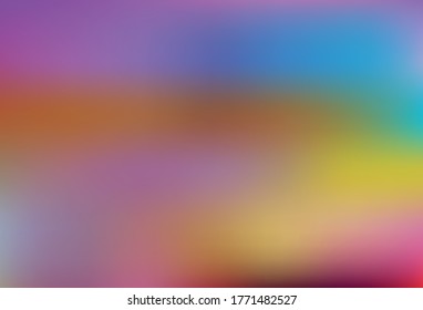 Light Multicolor vector glossy abstract background. A completely new colored illustration in blur style. New design for your business.