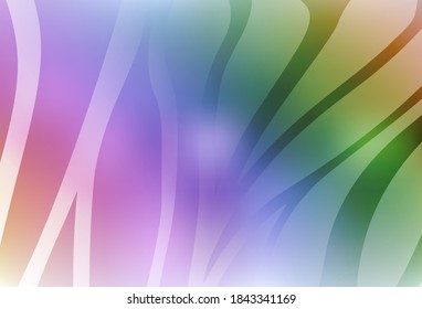 Light Multicolor vector glossy abstract layout. New colored illustration in blur style with gradient. Smart design for your work.