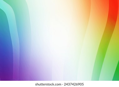 Light Multicolor vector glossy abstract background. Creative illustration in halftone style with gradient. Background for a cell phone.