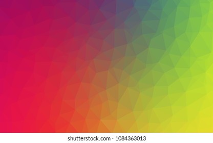 Light Multicolor vector gradient triangles texture. Creative illustration in halftone style with triangles. Completely new template for your banner.