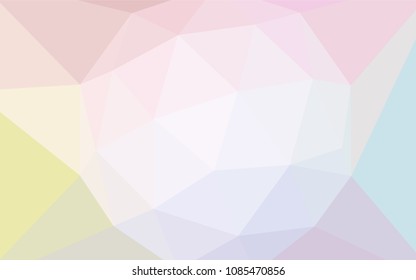 Light Multicolor vector gradient triangles pattern. Creative geometric illustration in Origami style with gradient. A new texture for your web site.