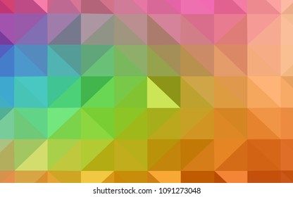 Light Multicolor vector gradient triangles texture. Colorful illustration in polygonal style with gradient. Textured pattern for your backgrounds.