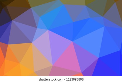 Light Multicolor vector gradient triangles pattern. Creative illustration in halftone style with triangles. Brand new design for your business.