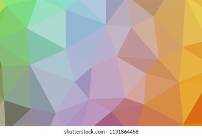 Light Multicolor vector gradient triangles template. Elegant bright polygonal illustration with gradient. Template for cell phone's backgrounds.