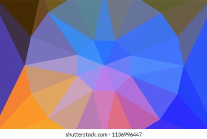 Light Multicolor vector gradient triangles pattern with a gem in a centre. Triangular geometric sample with gradient.  A new texture for your web site.