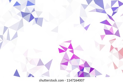 Light Multicolor vector gradient triangles pattern. Triangular geometric sample with gradient.  Brand new style for your business design.