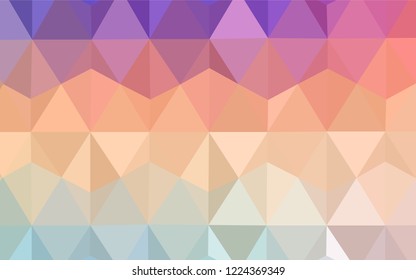 Light Multicolor vector gradient triangles template. Elegant bright polygonal illustration with gradient. New template for your brand book.