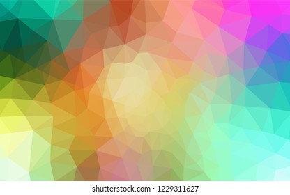 Light Multicolor vector gradient triangles texture. Creative geometric illustration in Origami style with gradient. Polygonal design for your web site.