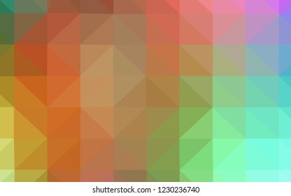 Light Multicolor vector gradient triangles template. Modern abstract illustration with triangles. A completely new design for your leaflet.