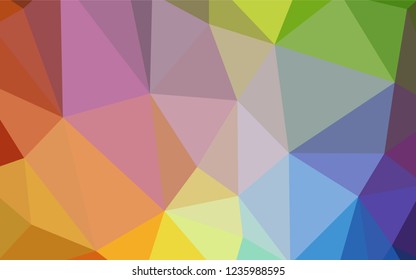 Light Multicolor vector gradient triangles texture. Modern abstract illustration with triangles. Brand new design for your business.