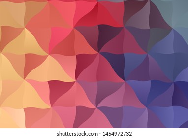 Light Multicolor vector gradient triangles texture. Glitter abstract illustration with an elegant triangles. Template for cell phone's backgrounds.