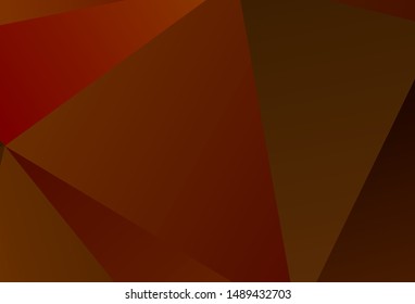 Light Multicolor vector gradient triangles template. A sample with polygonal shapes. Brand new style for your business design.