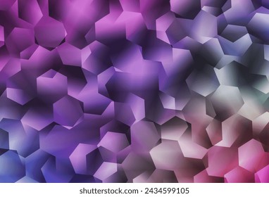 Light Multicolor vector gradient triangles pattern. A sample with polygonal shapes. Pattern for a brand book's backdrop.