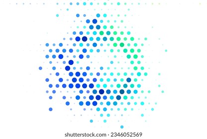 Light Multicolor vector Illustration with set of shining colorful abstract circles. Modern abstract illustration with colorful water drops. Modern design for a business card.