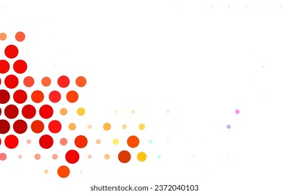 Light Multicolor vector Illustration with set of shining colorful abstract circles. Beautiful colored illustration with blurred circles in nature style. Elegant design for wallpapers.