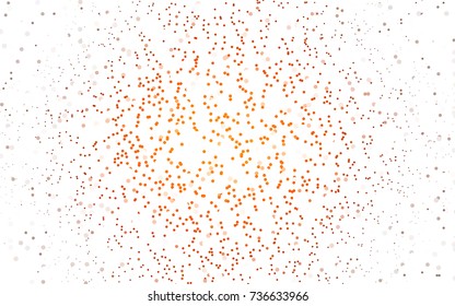 Light Multicolor vector illustration which consist of circles. Dotted gradient design for your business. Creative geometric background in halftone style with colored spots.