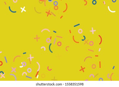 Light Multicolor vector layout with algebra elements. Modern geometrical illustration with numerals. Pattern for posters, banners of math books.
