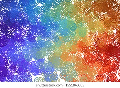 Light Multicolor vector layout with bent lines. A sample with colorful lines, shapes. Abstract design for your web site.