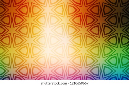 Light Multicolor vector layout with bright stars. Modern geometrical abstract illustration with stars. Pattern for wrapping gifts.