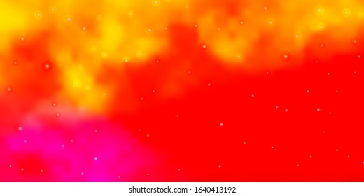 Light Multicolor vector layout with bright stars. Modern geometric abstract illustration with stars. Pattern for new year ad, booklets.