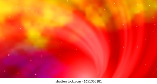Light Multicolor vector layout with bright stars. Colorful illustration in abstract style with gradient stars. Pattern for websites, landing pages.