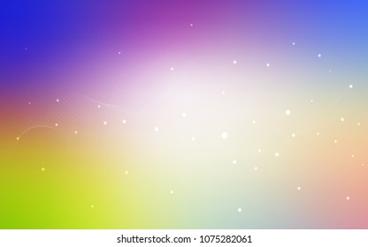 Light Multicolor vector layout with circle shapes. Beautiful colored illustration with blurred circles in nature style. Pattern can be used as texture of water, rain drops.