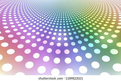 Light Multicolor vector layout with circle shapes. Illustration with set of shining colorful abstract circles. Pattern can be used as texture of wallpapers.